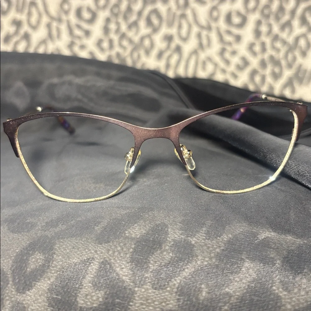 Dior eyeglass *frames only* purple color shift metal designer vintage frames